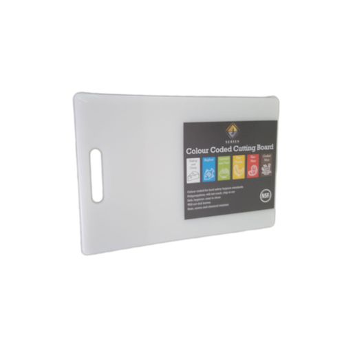 CHOPPING BOARD PE 300X450X12MM W/ HANDLE