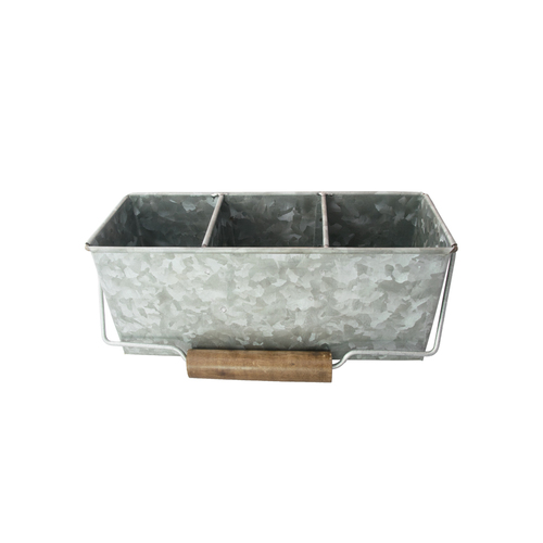 TABLE CADDY 3 COMPARTMENT GALVANISED