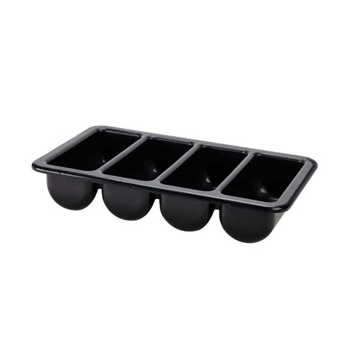 CUTLERY BOX 4 COMP BLACK