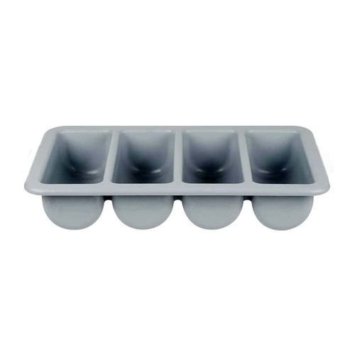 CUTLERY BOX 4 COMP GREY