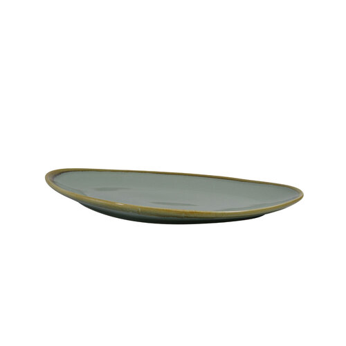 AQUA GREEN TRIANGULAR NARROW PLATE 350MM