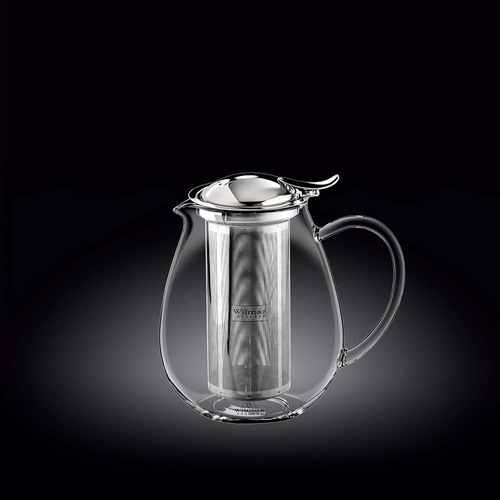 THERMO-GLASS TEAPOT 600ML OVAL S/S LID