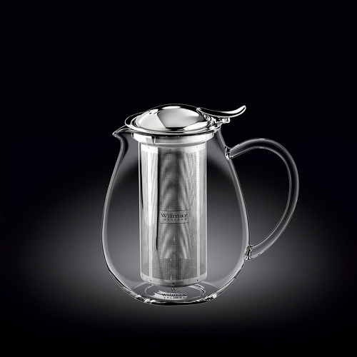 THERMO-GLASS TEAPOT 850ML OVAL S/S LID