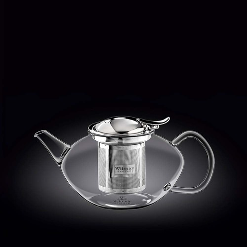THERMO-GLASS TEAPOT 650ML BELLY S/S LID