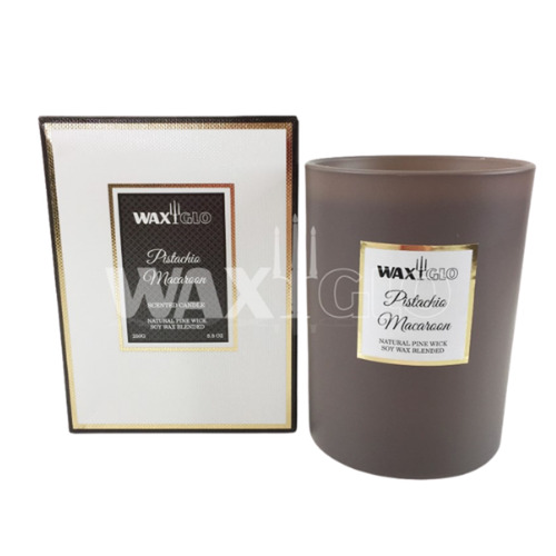 250g Soy Wax Jar Candle w Pine Wick -Pis