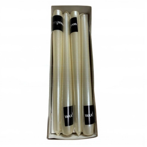 250mm Wrapped Taper -Metallic Pearl Whit