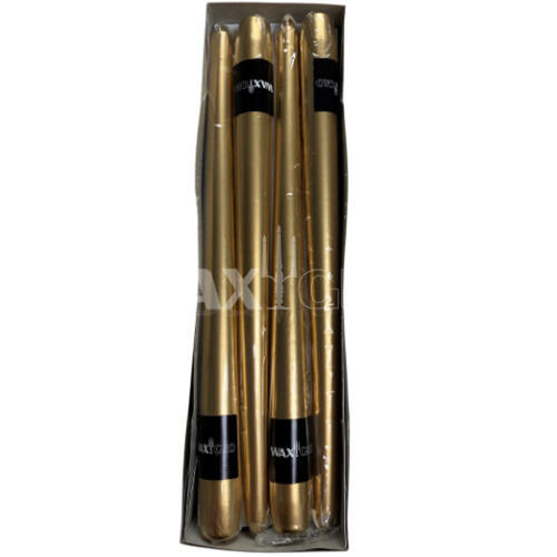 300mm WRAPPED TAPER -METALLIC GOLD