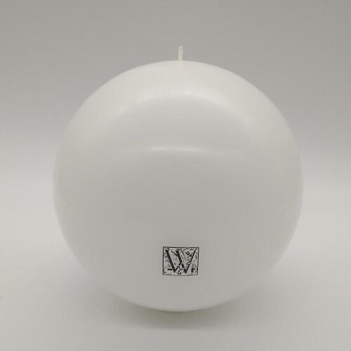 150mm Round Ball Candle -White