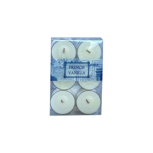 6pc Pack -FRENCH VANILLA TEALIGHTS