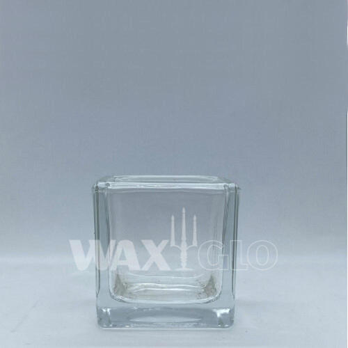 51x51mm SQUARE GLASS CANDLE HOLDER