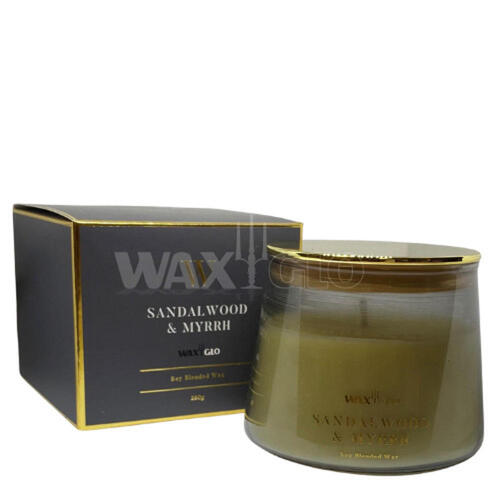 260g Jar Candle W-Scented -Sandalwood & 