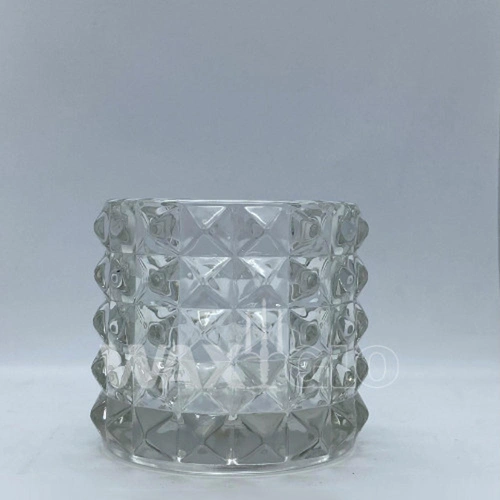 Waxglo Glass Tealight Holder (12) 72x65mm Textured Glass