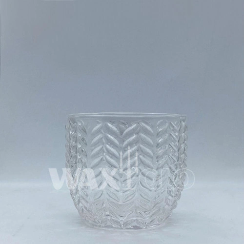 Waxglo Glass Tealight Holder (12) 55x65mm Textured Glass